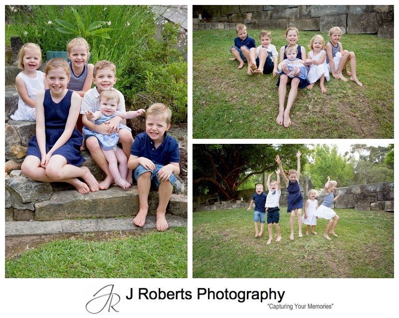 Extended Family Portrait Photography Sydney in Family Home West Pymble 4 Generations together